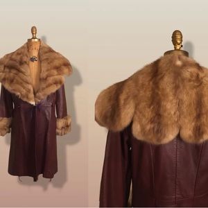 100% Authentic Vintage Sable Fur Coat Size M